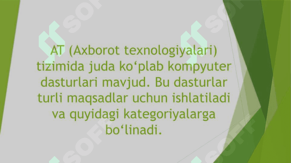 AT tizimidagi kompyuter dasturlari 2