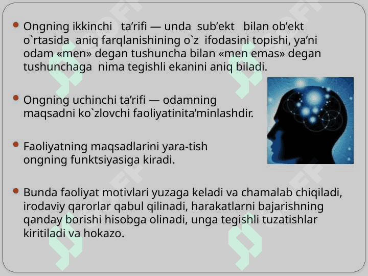 ONG TARAQQIYOTI VA ONGSIZLIK 4