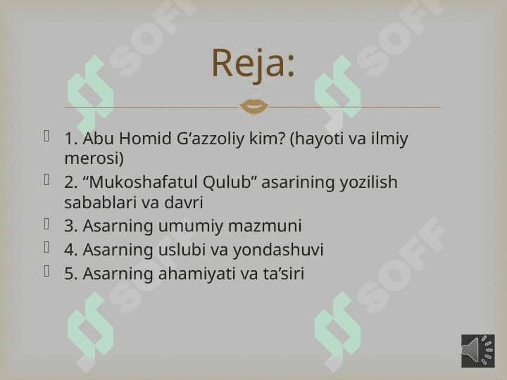 Abu Homid Gʻazzoliyning Mukoshafatul qull asari haqida 2