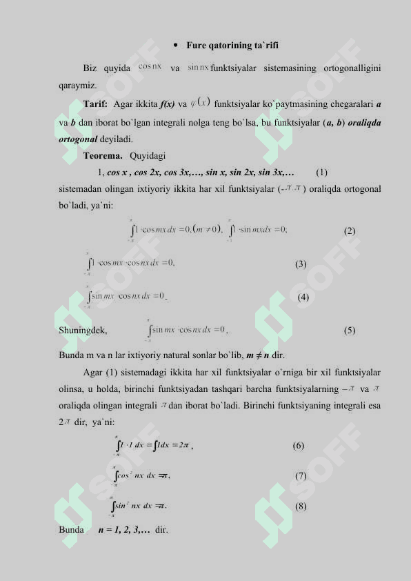 Fure qatorlari 4