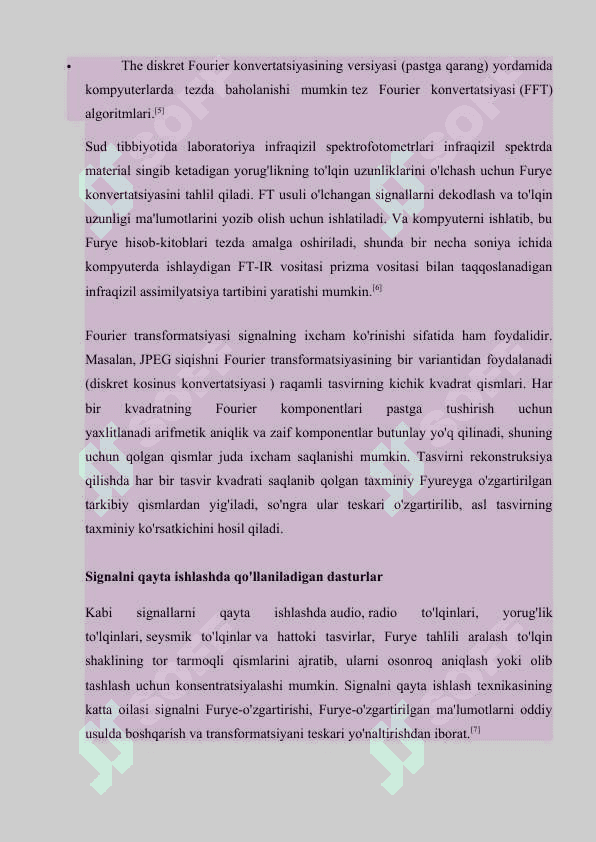 Fure qatorlari 7