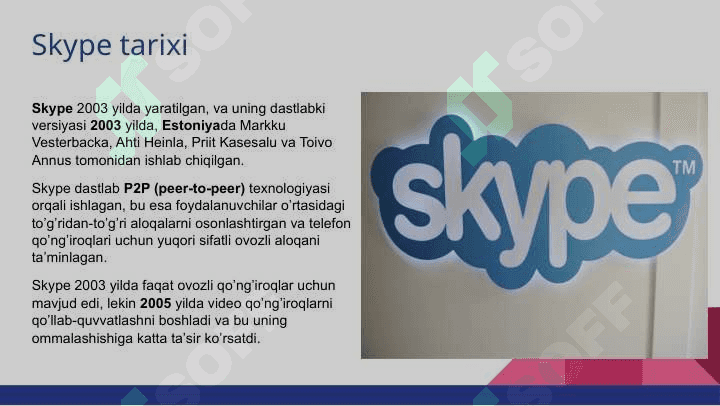 Skype haqida slayd 2