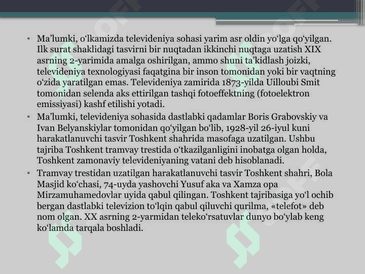 ZAMONAVIY TELEVIDENIYANING MAQSADI VA VAZIFALARI 2