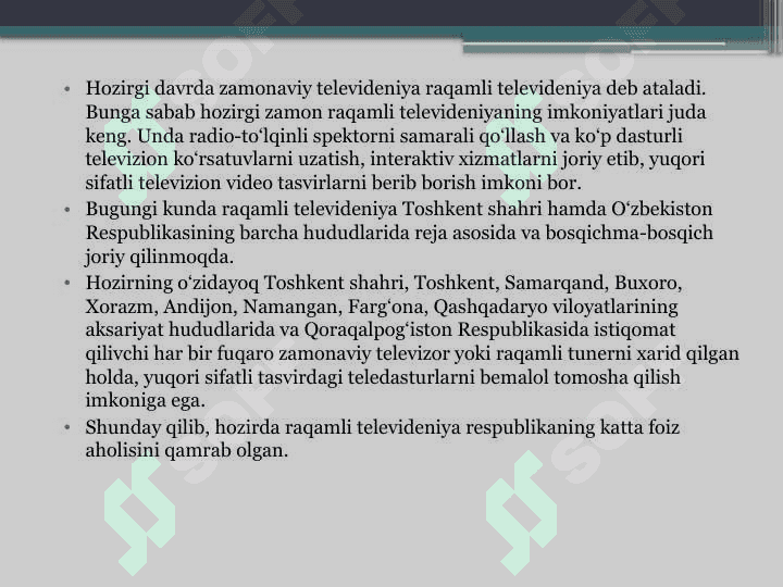 ZAMONAVIY TELEVIDENIYANING MAQSADI VA VAZIFALARI 4