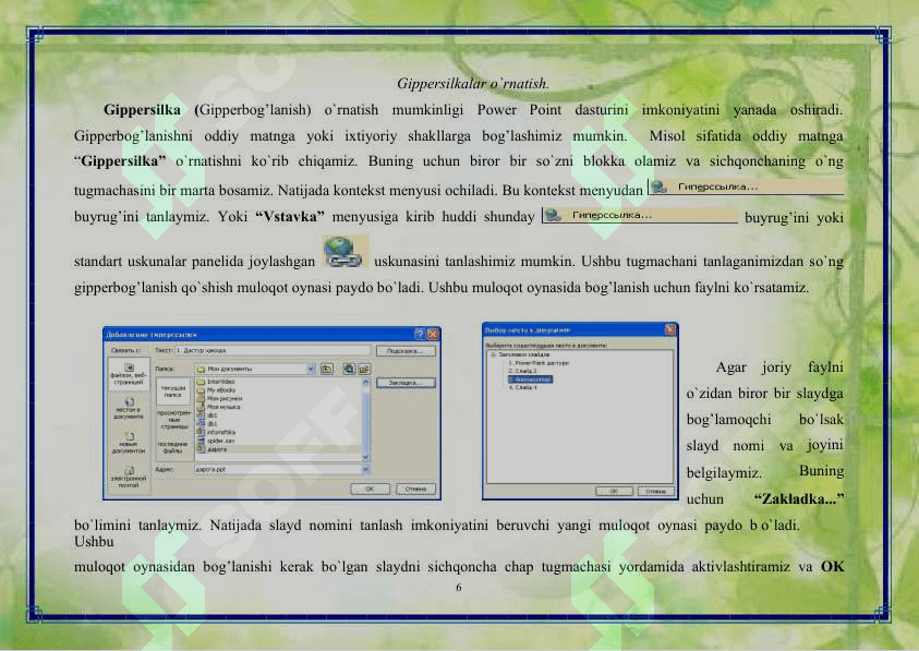 Power Point dasturida taqdimot yaratish 6