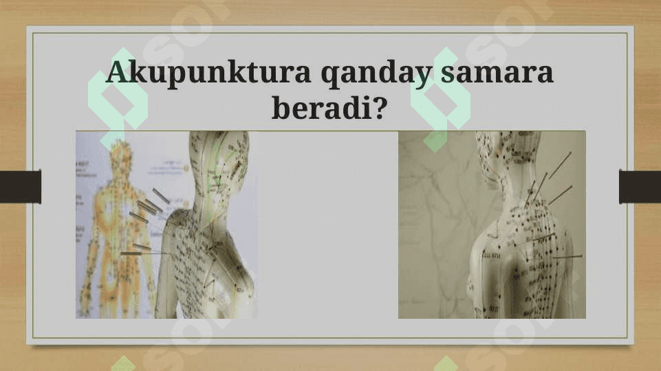 Monual terapiyada igna terapiyani qo’llash . Ko’rsatma , qarshi ko’rsatma 4