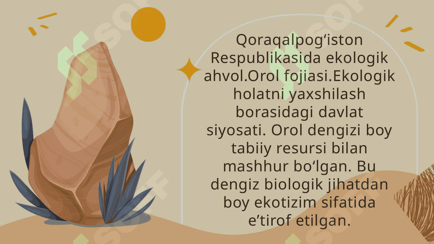 QORAQALPOG'ISTON RESPUBLIKASI HUDUDIDAGI EKOLOGIK HOLAT 2