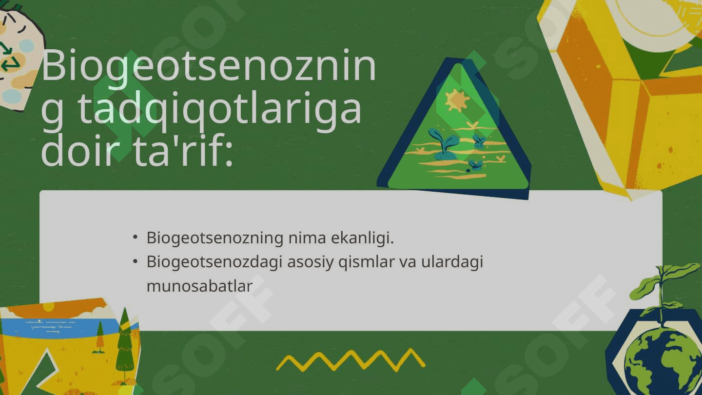 Biogeotsenozlar va ularning xususiyatlari 3
