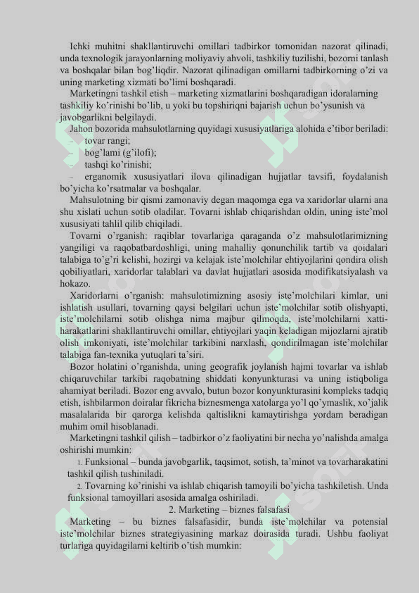 Marketing va uning iqtisodiy ahamiyati 8
