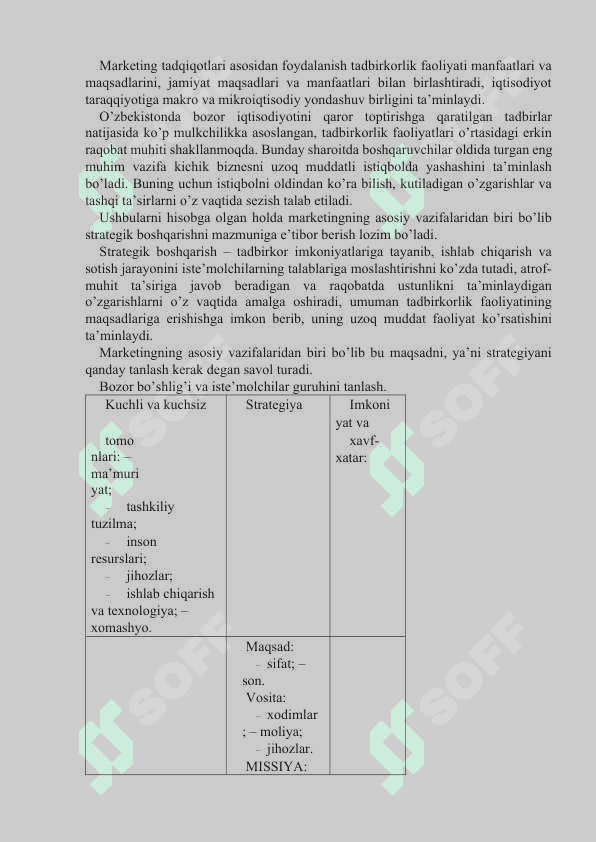Marketingning tamoyillari, vazifalari va turlari 6