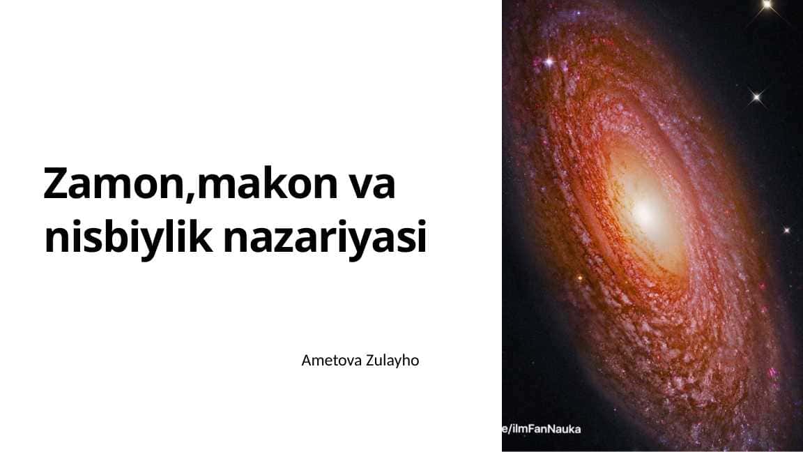 Nisbiylik nazariyasi 1
