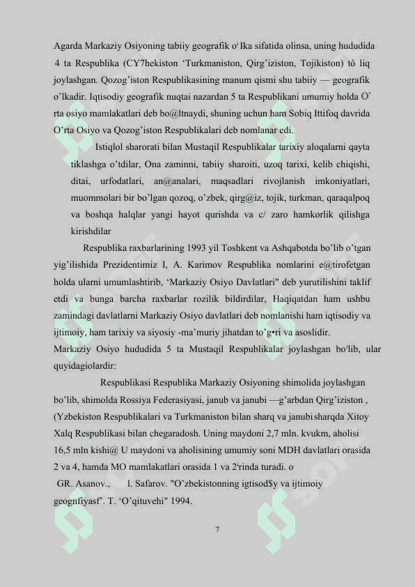 Markaziy Osiyoda mintaqaviy xavfsizlik masalalari 7
