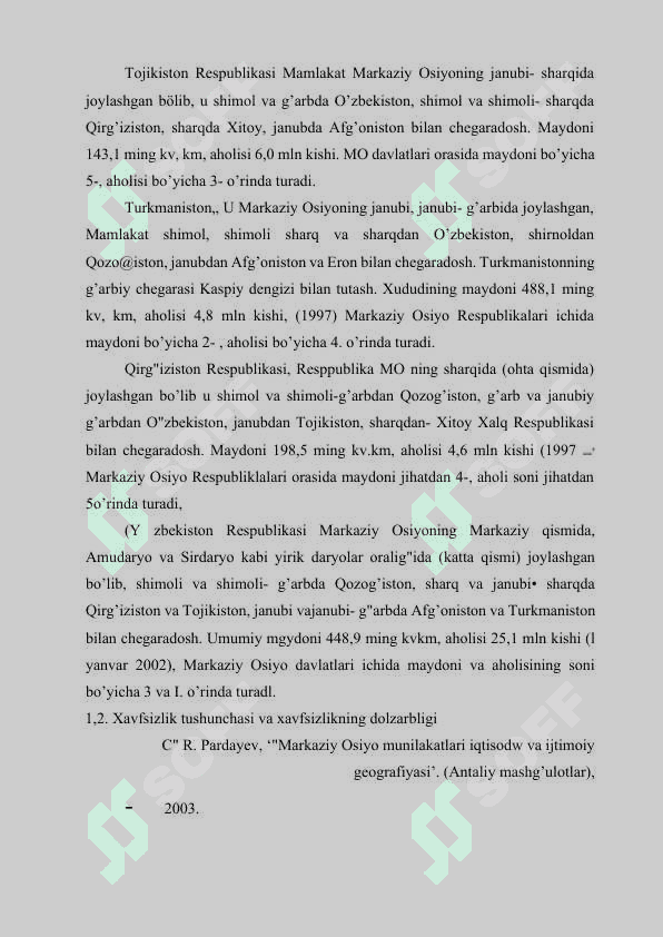 Markaziy Osiyoda mintaqaviy xavfsizlik masalalari 8