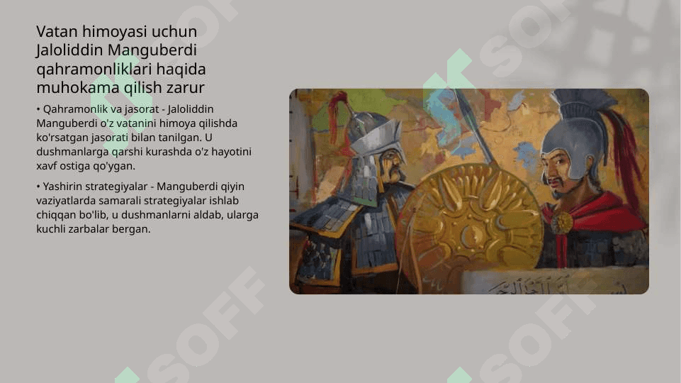 Jaloliddin Manguberdi Vatan himoyachisi 4