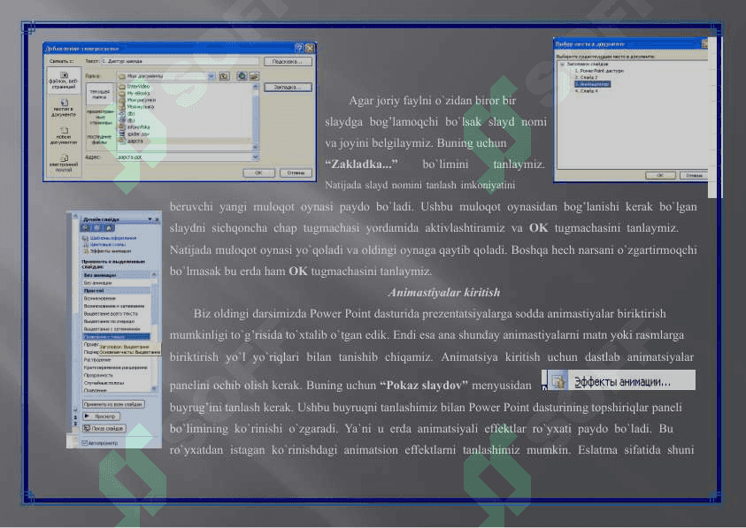 Taqdimotlar yaratishning usul va vositalari 6