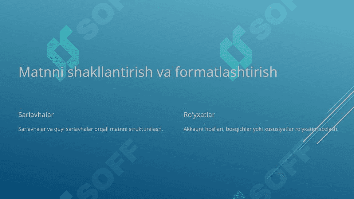 Matn prosessorlarini o'rganish metodikasi 3