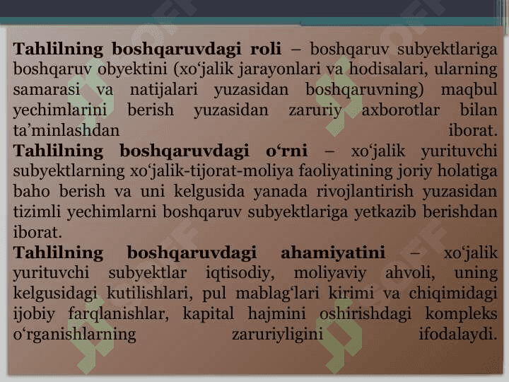Moliyaviy tahlil fanining nazariy asoslari 8