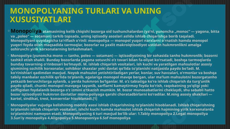 MONOPOLIYANI QISQARTIRISH VA RAQOBATNI RIVOJLANTIRISH ORQALI IQTISODIYOTDA UMUMIY SAMARADORLIKNI OSHIRISH 3