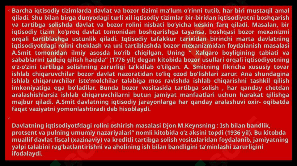 MONOPOLIYANI QISQARTIRISH VA RAQOBATNI RIVOJLANTIRISH ORQALI IQTISODIYOTDA UMUMIY SAMARADORLIKNI OSHIRISH 4