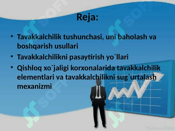 Qishloq xo`jaligi menejmentida tavakkalchilikni boshqarish 2