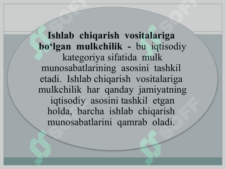 QISHLOQ XO‘JALIGIDA MULK VA TADBIRKORLIK SHAKLLARI, ULARNING BOZOR SHAROITIDA RIVOJLANISHI 4