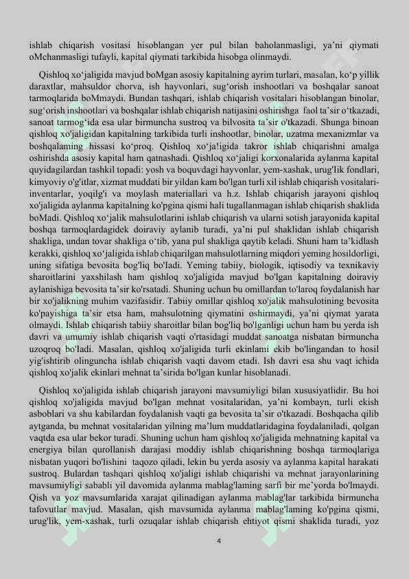 Davlatning agrar siyosati va qishloq xójaligini qóllab-quvvatlash choralari. 4