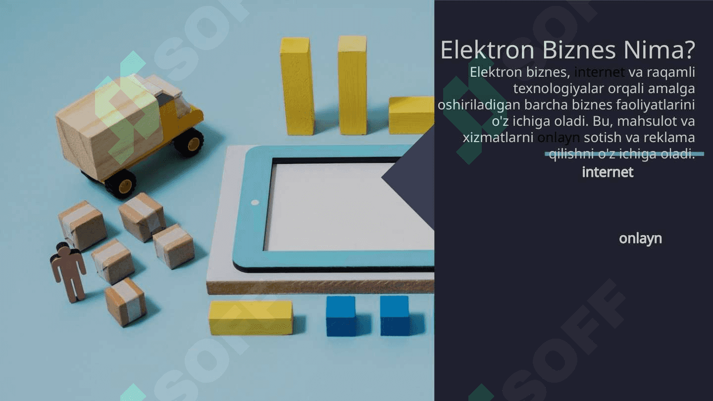 Elektron Biznes: Afzalliklari va Kiberkosmosga O'tish Sabablari 3