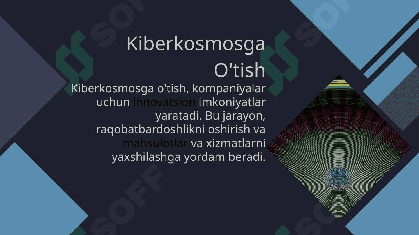 Elektron Biznes: Afzalliklari va Kiberkosmosga O'tish Sabablari 5