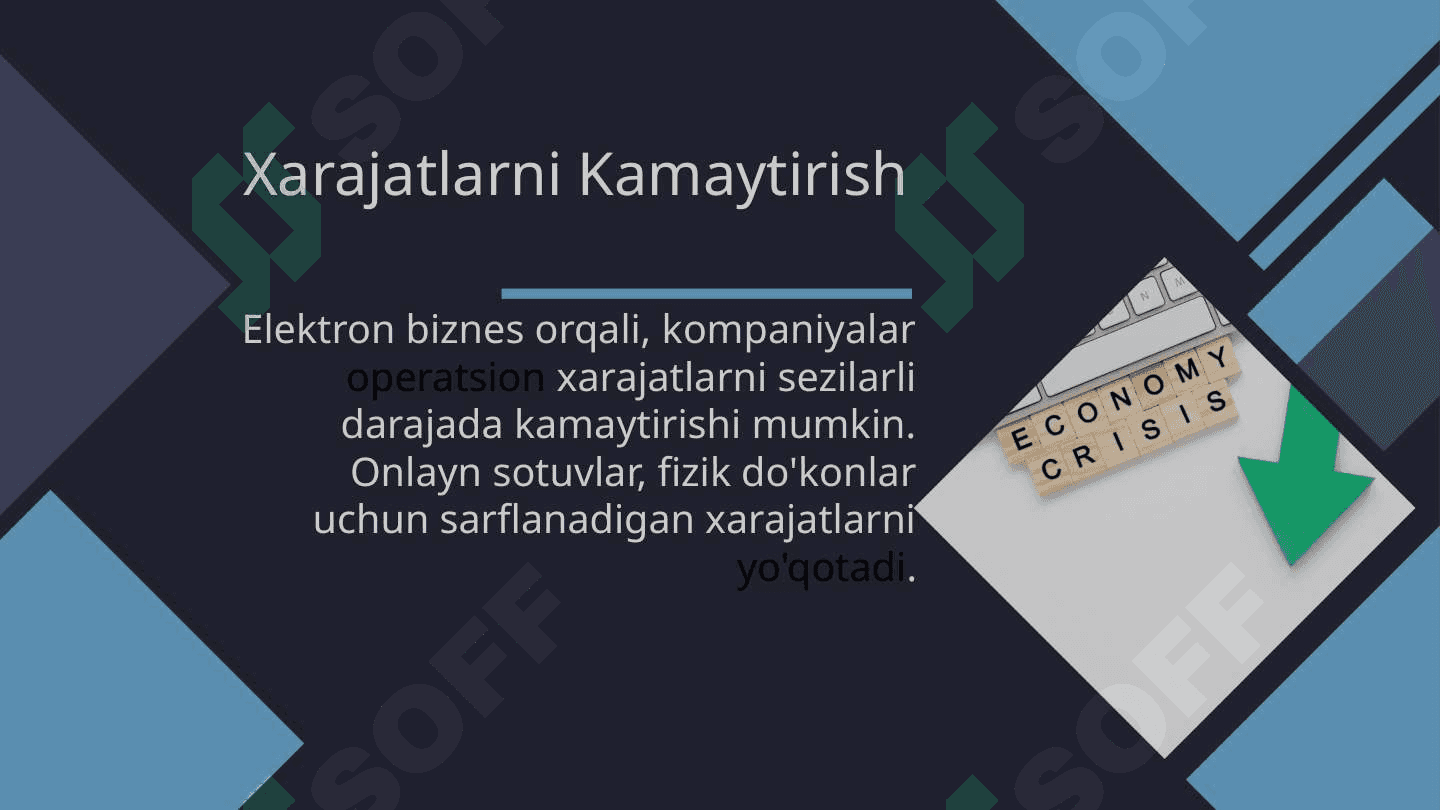 Elektron Biznes: Afzalliklari va Kiberkosmosga O'tish Sabablari 7