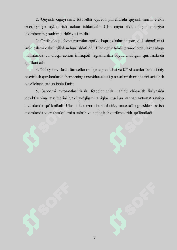 Fotoelektrik datchiklar qo’llanilishi 7