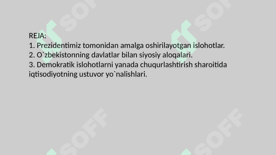 O’zbekistonda amalga oshiraloygan islohotlarning yangi bosqichlari 2