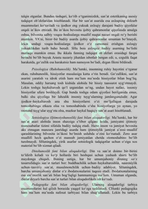ESTETIKANING PREDMETI, MAQSADI VA VAZIFALARI 4