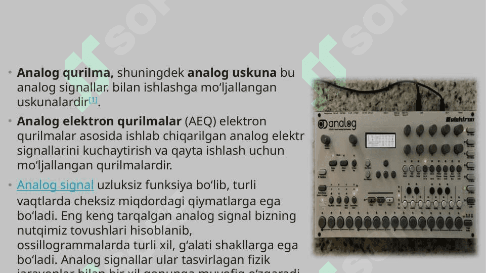 Analogli kalitlar, kommutatorlar va cheklagichlar 3