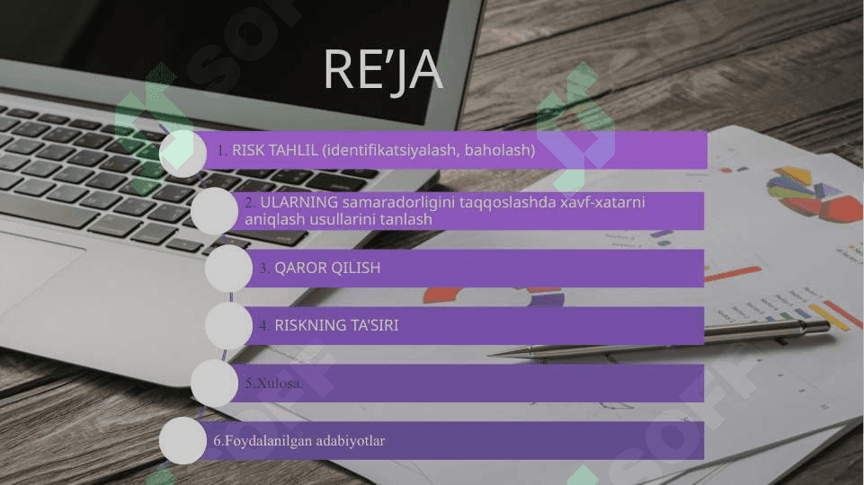 Risklarni miqdoriy baholash va uni aniqlash usullari 2