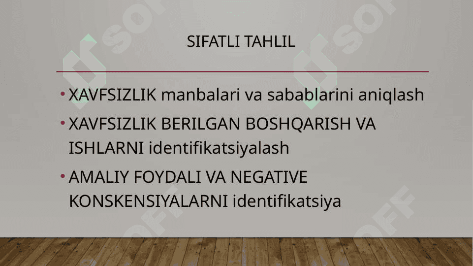 Risklarni miqdoriy baholash va uni aniqlash usullari 6