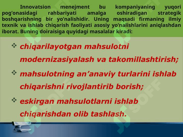 Innovatsion menejmentning maqsad va vazifalari 2