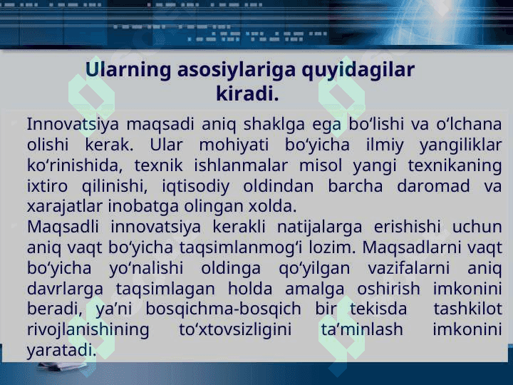 Innovatsion menejmentning maqsad va vazifalari 4