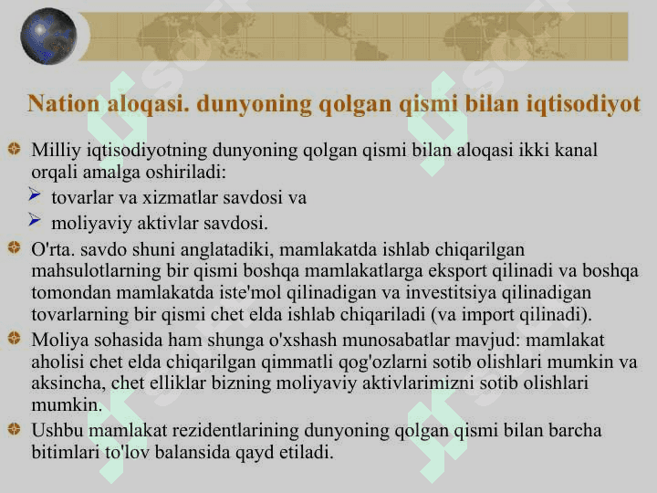 valyuta kursi mexanizmlari va to'lov balansi 3