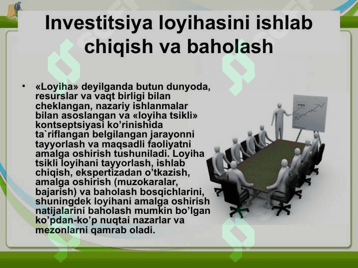 Investitision loyihalar tahlili 2