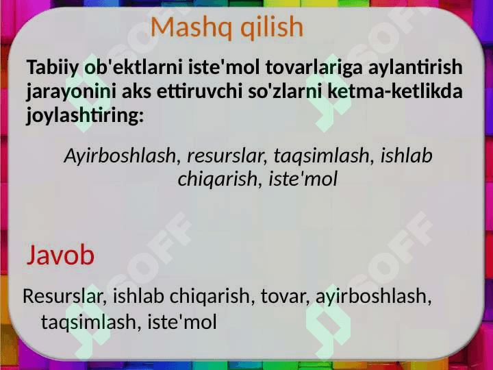 Iqtisodiy faoliyat 3