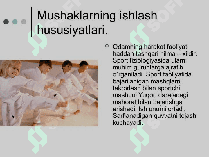 Sport mashqlarining fiziologik tasnifi 2