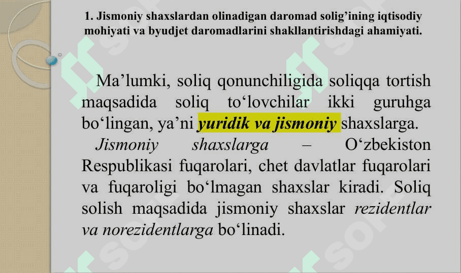 Jismoniy shaxslardan olinadigan daromad solig'ini prognozlash uslubiyati 3