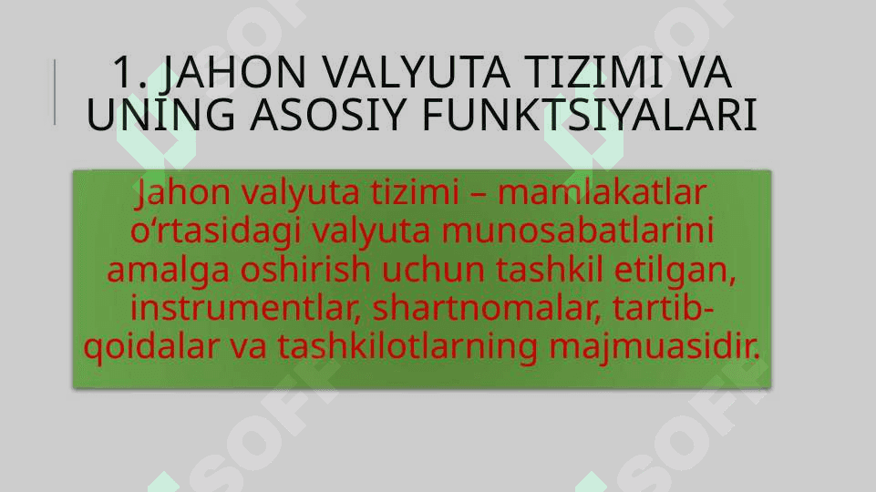 Jahon valyuta tizimi va uning rivojlanishi 3