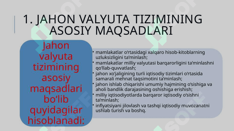 Jahon valyuta tizimi va uning rivojlanishi 5