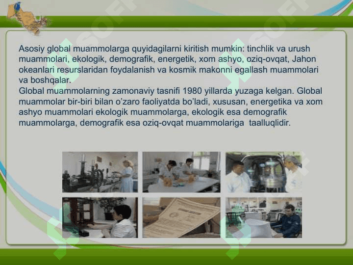 Jahon iqtisodiyotining Global muammolari 4
