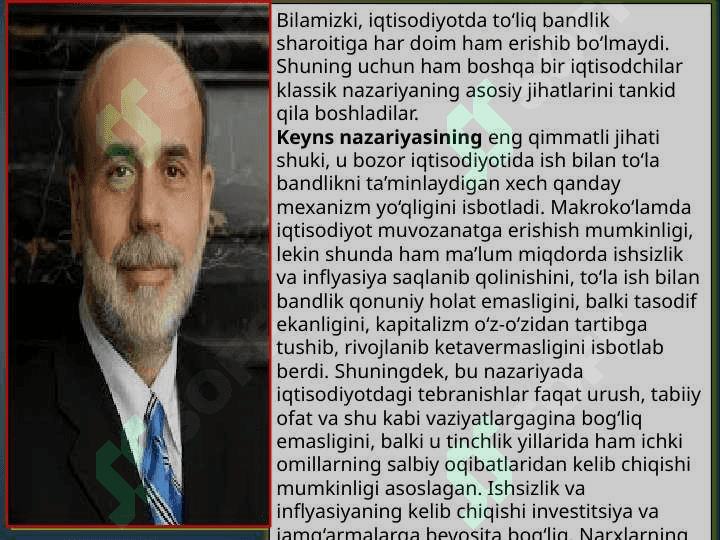 Makroiqtisodiy muvozanatda Keynschilar nazariyasi 8