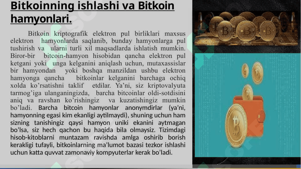 Kriptovalyuta va blokcheyn texnologiyasi va uni o’rganishning nazariy va amaliy ahamiyati 8