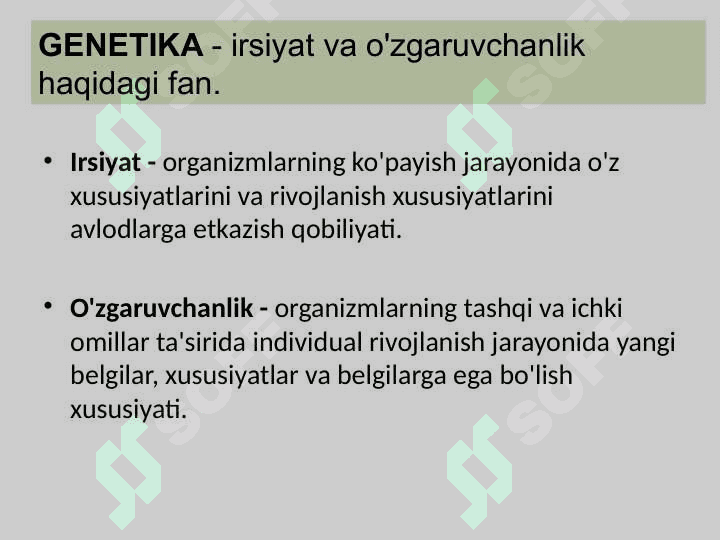 GENETIKA 2