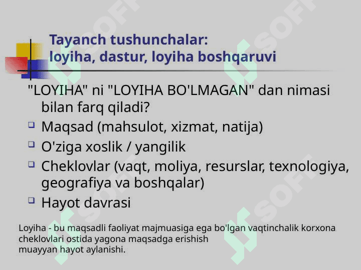 Loyiha boshqaruviga kirish 2