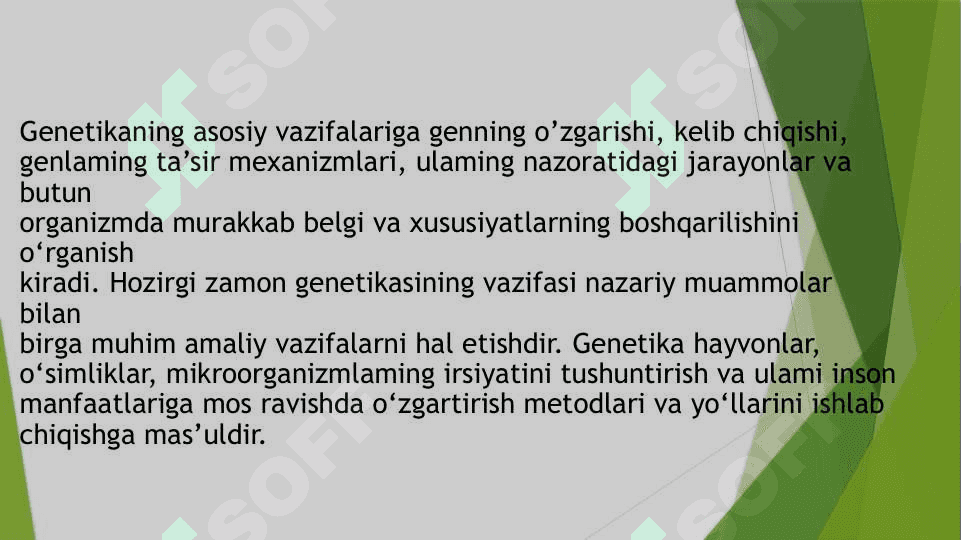 Genetikaning nazariy va amaliy ahamiayti, DNK replikatsiyasi 2